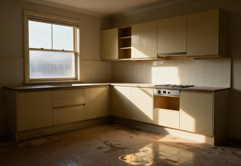 Mould-free Elderslie basement after drying and treatment